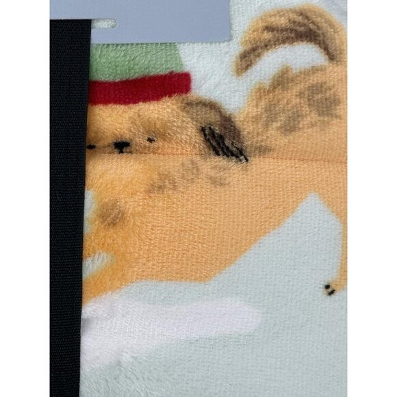 Cuddl Duds® Live In Layers Cozy Soft Throw Blanket Holiday Dogs Winter 50" x 60" - Picture 3 of 8